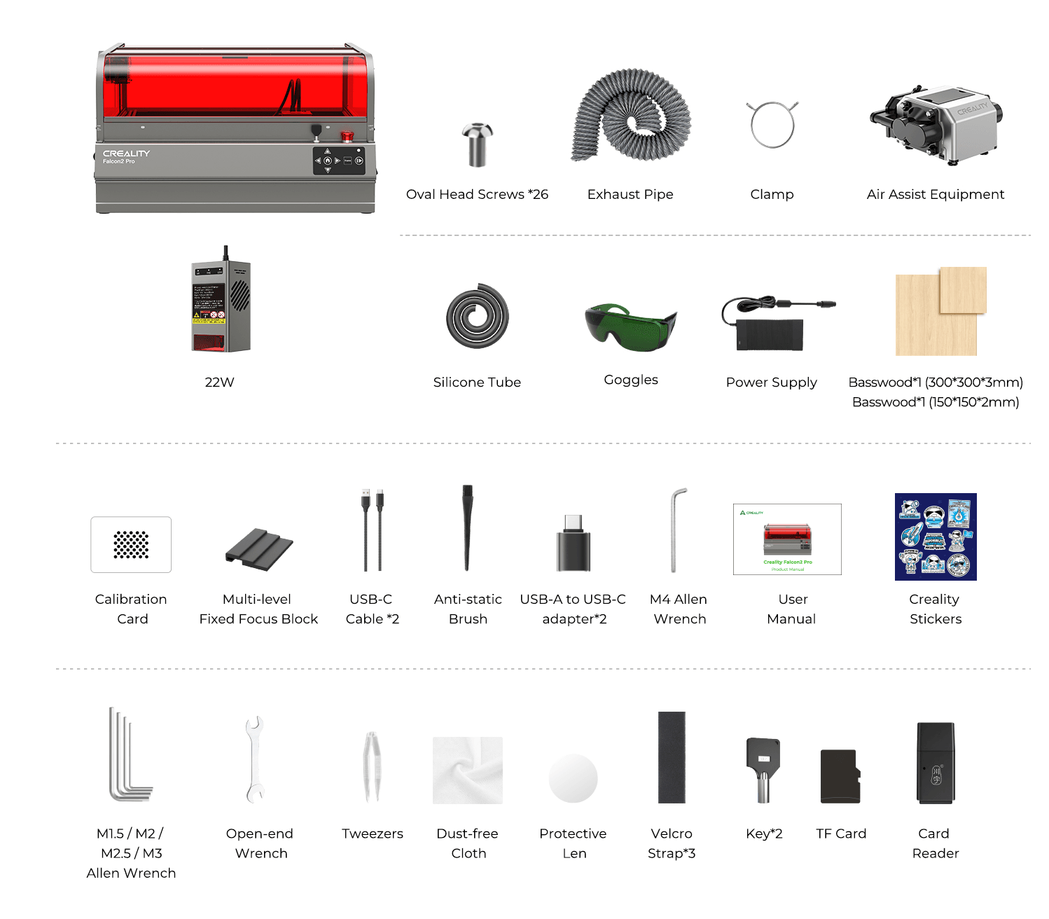 Creality Laser Falcon 2 Pro Engraver – 22W Laser Engraver